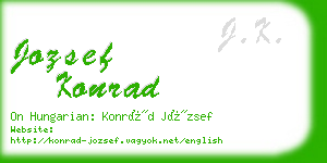 jozsef konrad business card